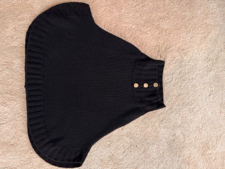 Weiches Cape/Poncho in schwarz (S/M)