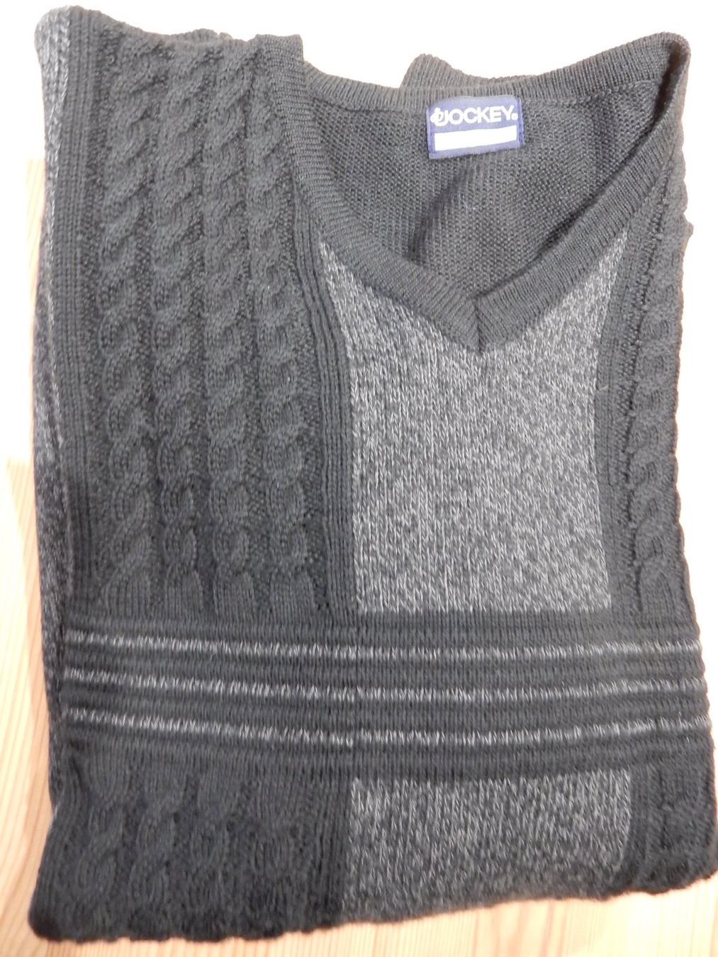 Pullover & Sweatshirts: Pullover Herrenpullover Jockey grau schwarz Zopfmuster L NEU – Gebraucht aus Jona von JOberg_25 1