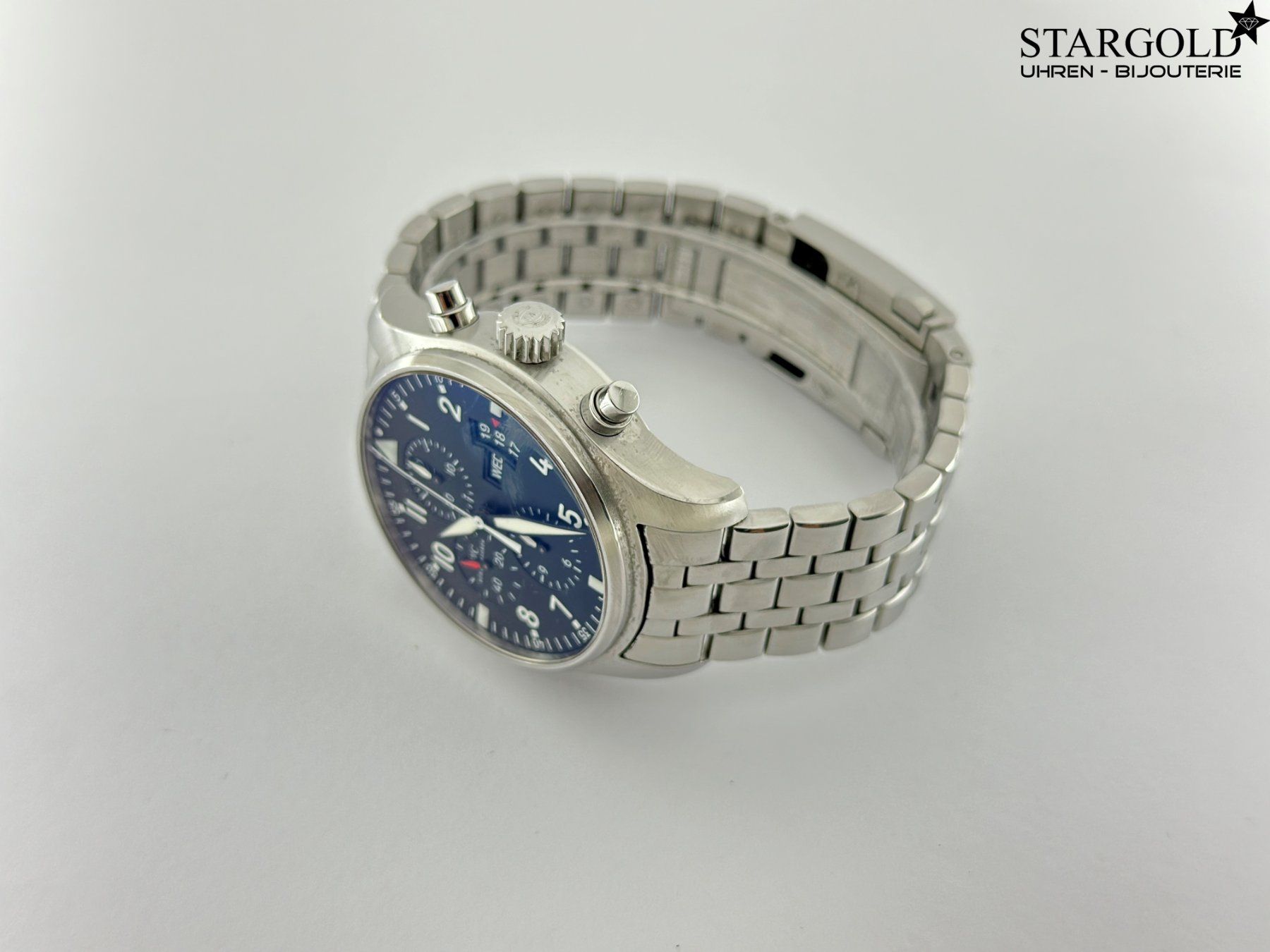 IWC Orologi: IWC Fliegeruhr Chronograph - IW377701 – Usato da Zürich venduto da Stargold-Uhren 1