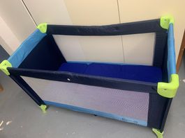 Reisebett Babyplus blau mit Matratze