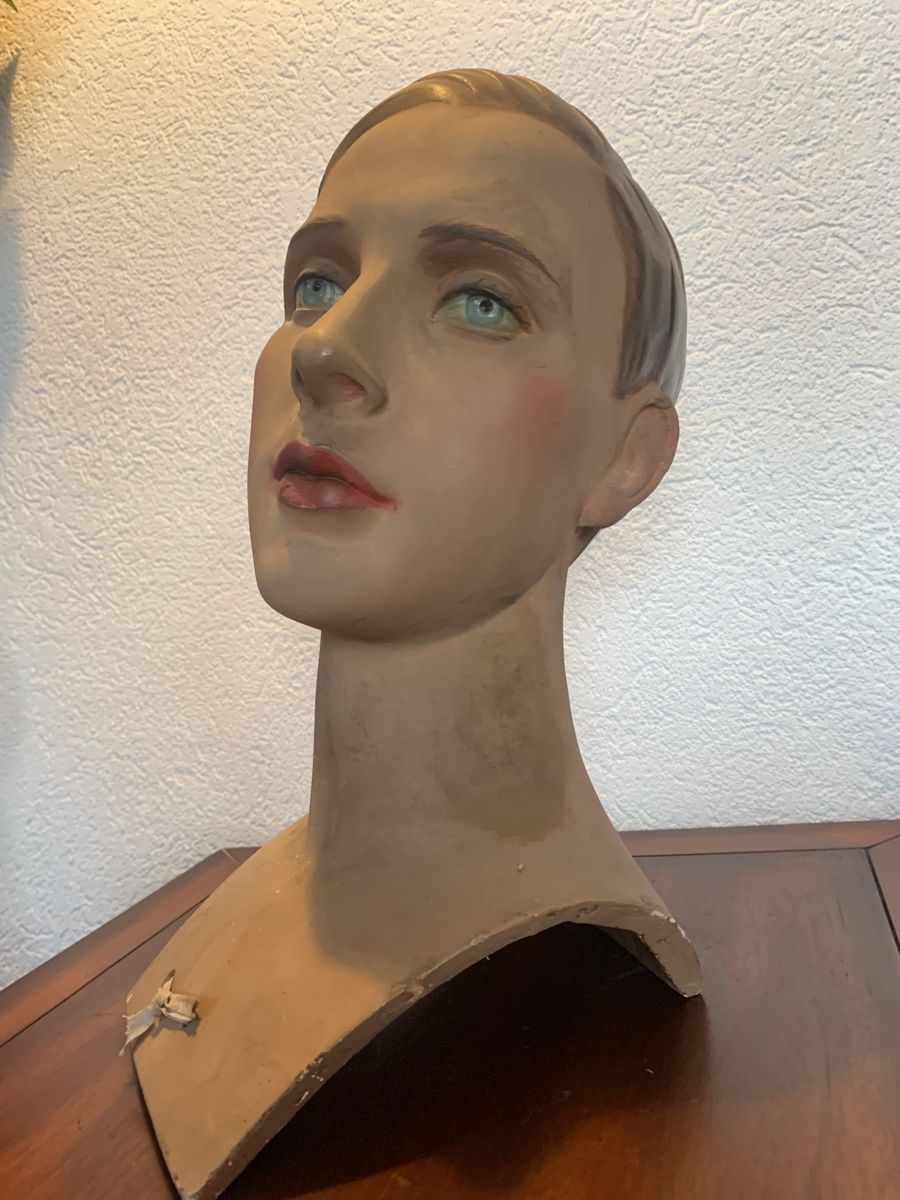 Sculture & Statue: Grosse antike  Original Art Deco Büste – Usato da Rothrist venduto da Oddymanliane