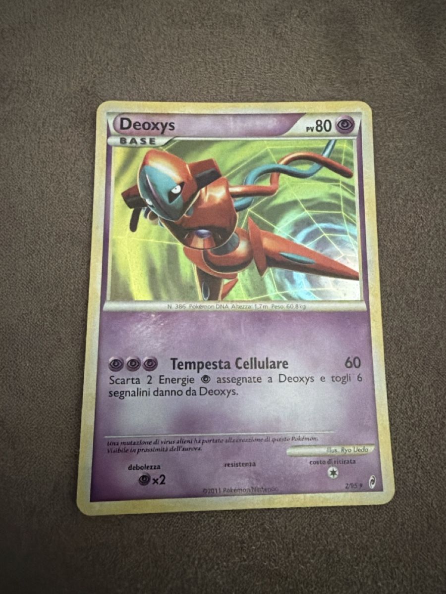 Pokémon Carte collezionabili: Pokemon Deoxys Ita – Usato da Massagno venduto da pokecoach