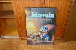Gottfried Helnwein Autogramm auf Poster von Donald Duck