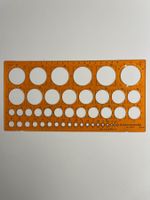 Kreisschablone Standardgraph 1 - 36 mm