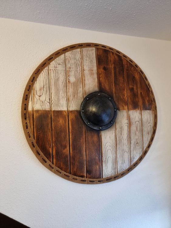 Wikinger Schild 80 Cm Holz/Stahl - Dein Larp Shop Produktbild-Vorschau 4