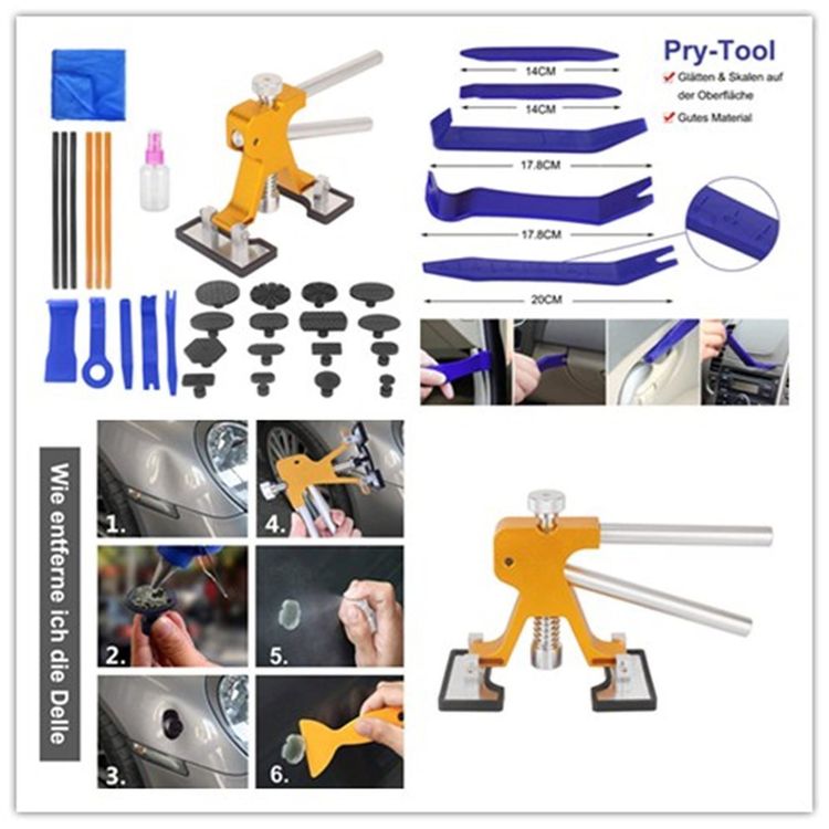 Auto Dellenreparatur Set Von Boddceto - Dent Remover Werkzeug Für Karosserie | Tragbares Beulenzieher Set