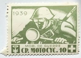 Soldatenmarke 2.WK, Motorradfahrer Kompanie 10, Wi Rdf 33