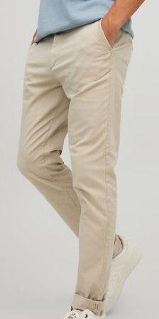 2 originJack&Jones Slim Fit Chino Hosen (hellblau und beige)