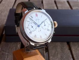 Longines Chronograph Handaufzug Armbanduhr  + Box ab Service