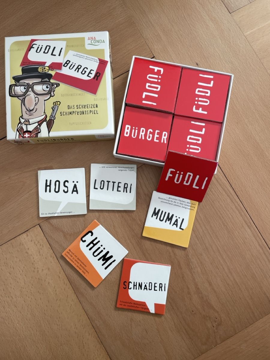 Giochi: Füdlibürger - Das Schweizer Schimpfwortspiel, neuwertig – Nuovo (secondo la descrizione) da Bern venduto da wombat_ 2