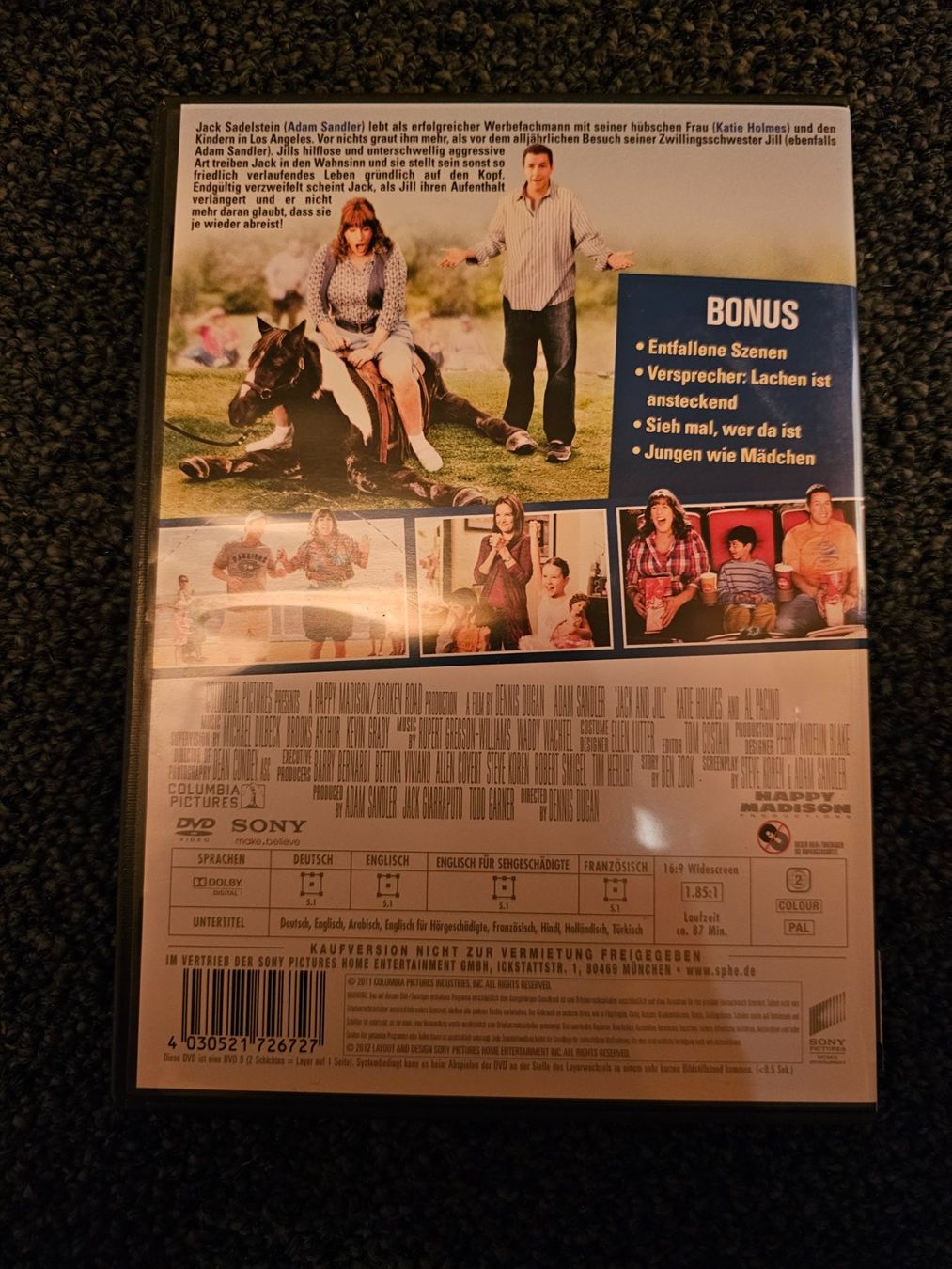 Tutti i DVDs: JACK UND JILL(13481) – Usato da Ruswil venduto da M71 1