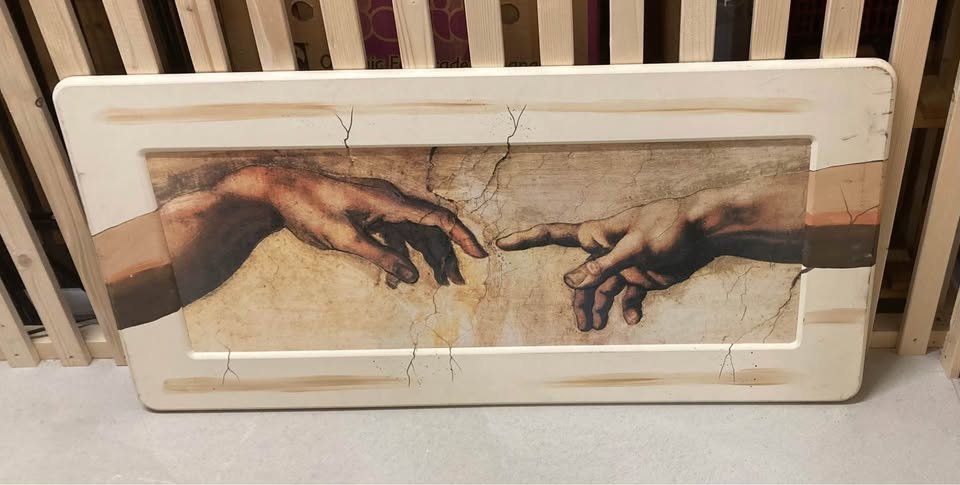Poster & Bilder: Tolles Wandbild Michelangelo Erschaffung – Gebraucht aus Rudolfstetten von Stellina1975 1