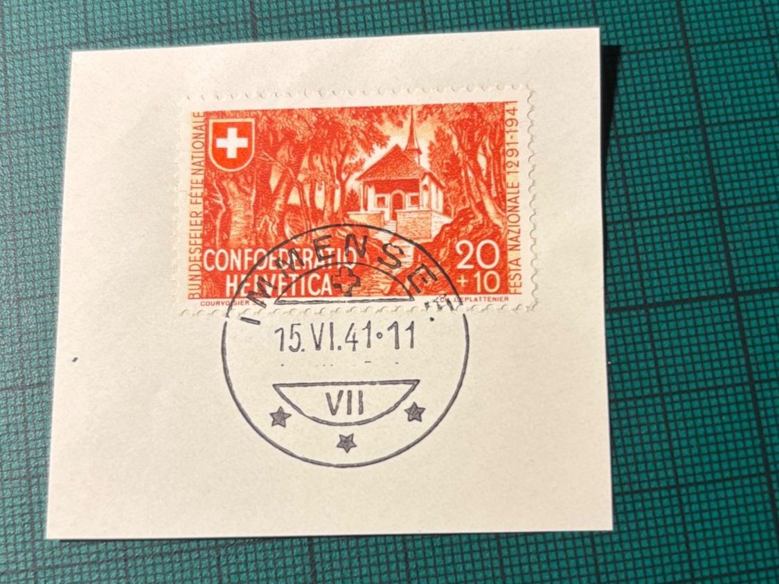 Tutti i francobolli: PP Einzelwert. ET.15.VI.41 gest. IMMENSEE( Hohle Gasse ) – Usato da Utzenstorf venduto da Rose0303 1