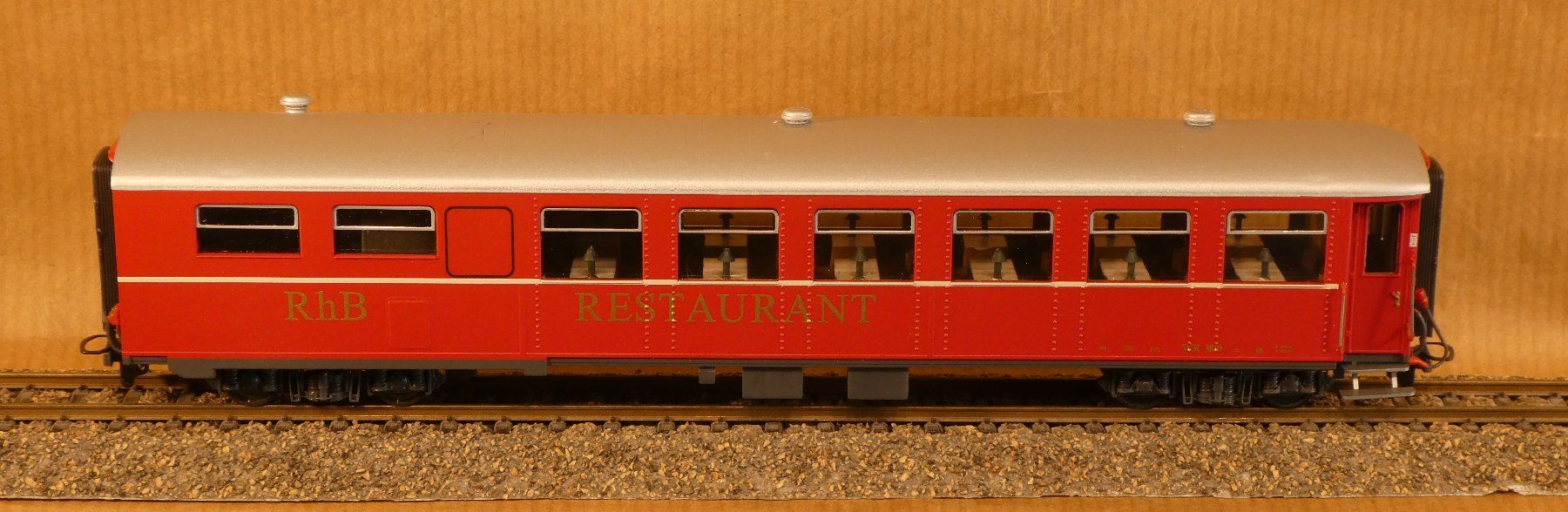 Bemo Modelleisenbahnen: Bemo RhB WR Refit-Speisewagen – Neu (gemäss Beschreibung) aus Muri b. Bern von Malagueno