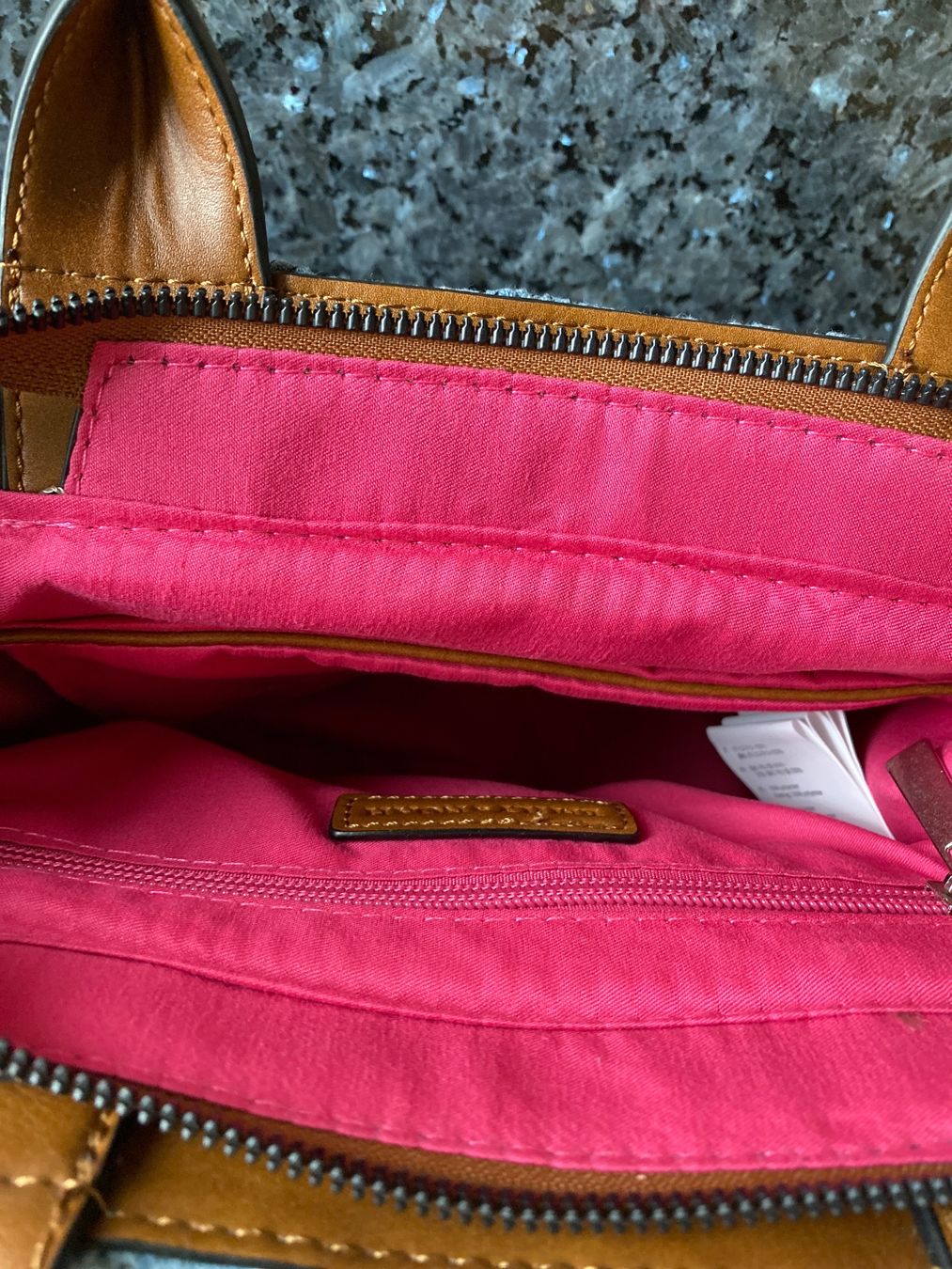 Taschen für Damen: Handtasche Denim Optik Fransen braune Griffe – Neu (gemäss Beschreibung) aus Arni AG von EW4239ew 1
