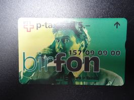 P-Taxcard 5.-- birfon Bank in Reinach