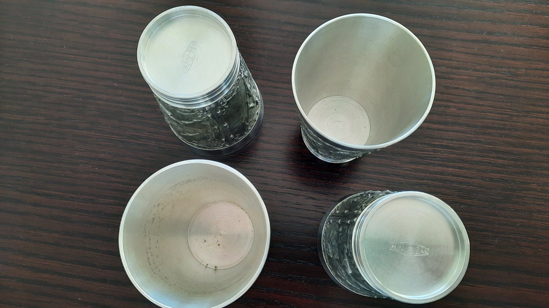 Behälter & Ähnliches: 4 Stk. Zinnbecher Vintage, neu – Neu (gemäss Beschreibung) aus Herrliberg von AlexandraBopp 1