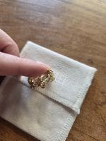 Goldfarbener Blumenring von Purelei, Grösse verstellbar!