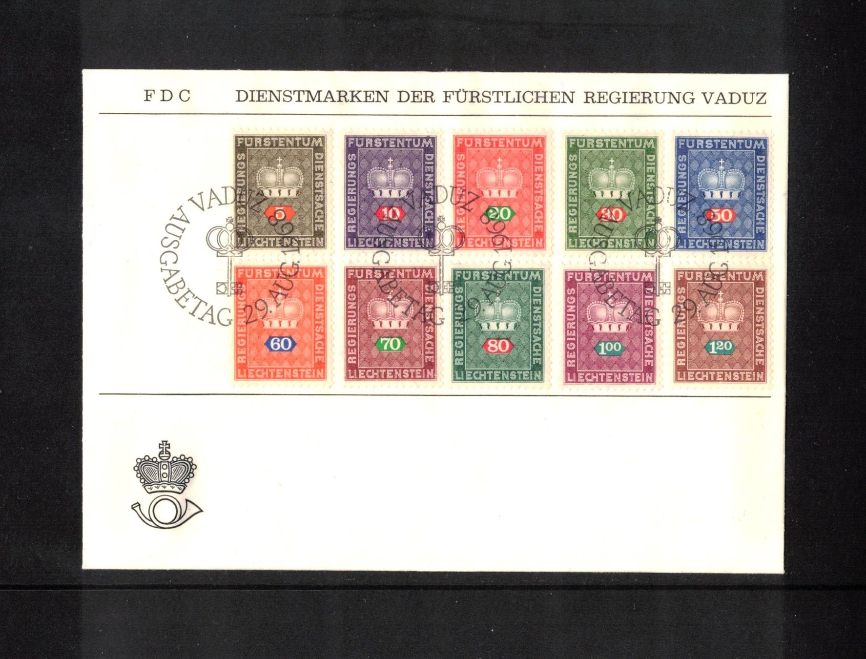 Tous les timbres: 1968 FDC Dienstmarken – D'occasion à Rheinau par loxis