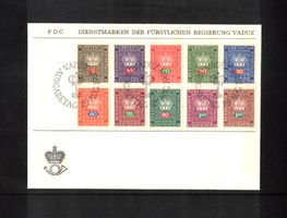 1968 FDC Dienstmarken