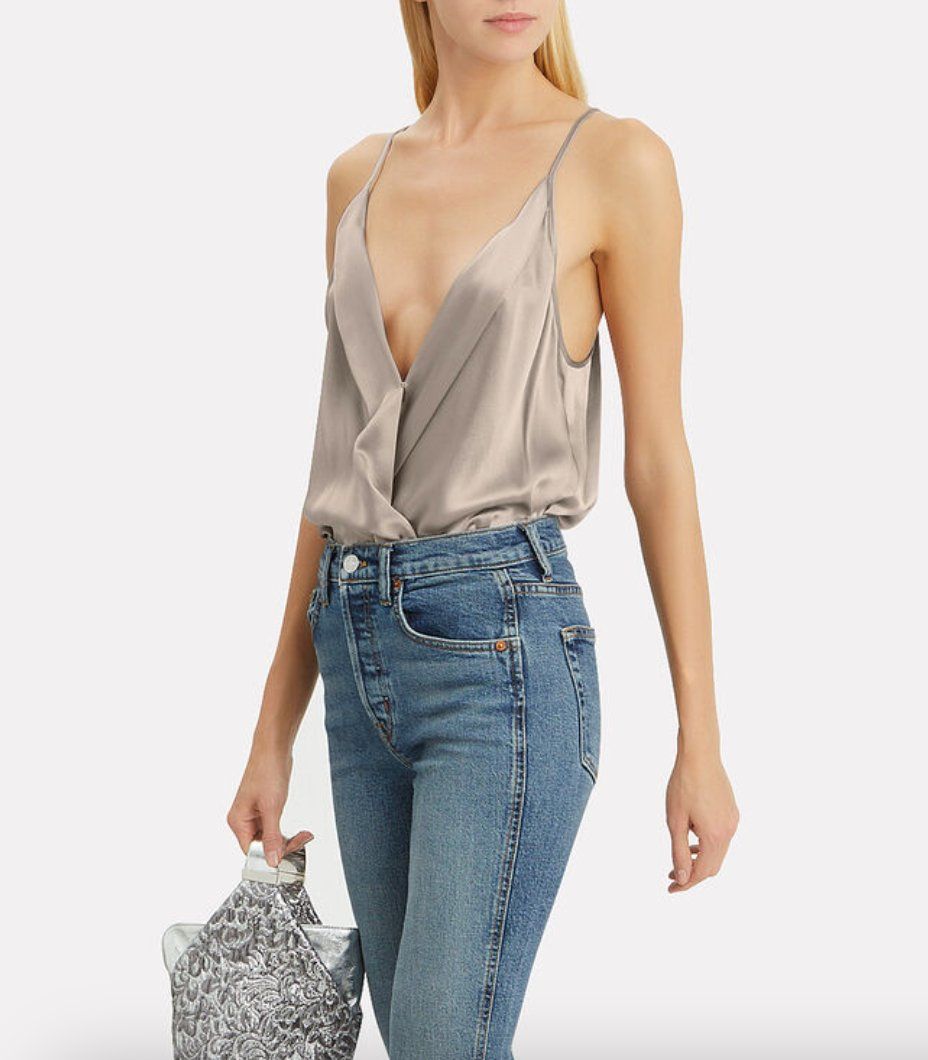 Tops: Michelle Mason silk bodysuit - 6 – Neu (gemäss Beschreibung) aus St-Sulpice VD von juhdu