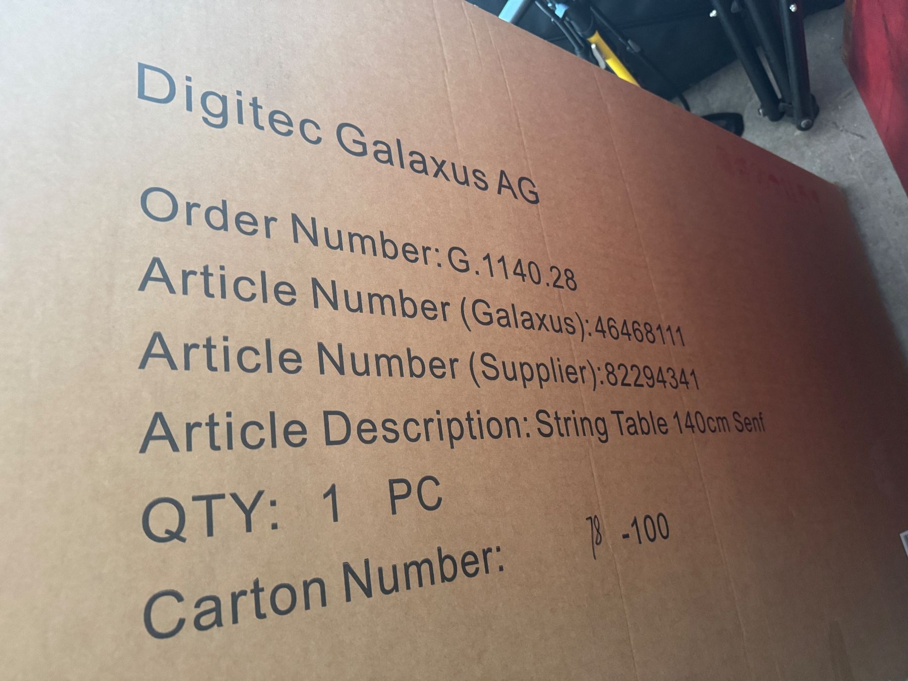 Giardimo Tavoli: Giardimo LAB String Tisch 140cm – NEU & originalverpackt – Nuovo e nell'imballaggio originale da Schaffhausen venduto da Damala1986 2