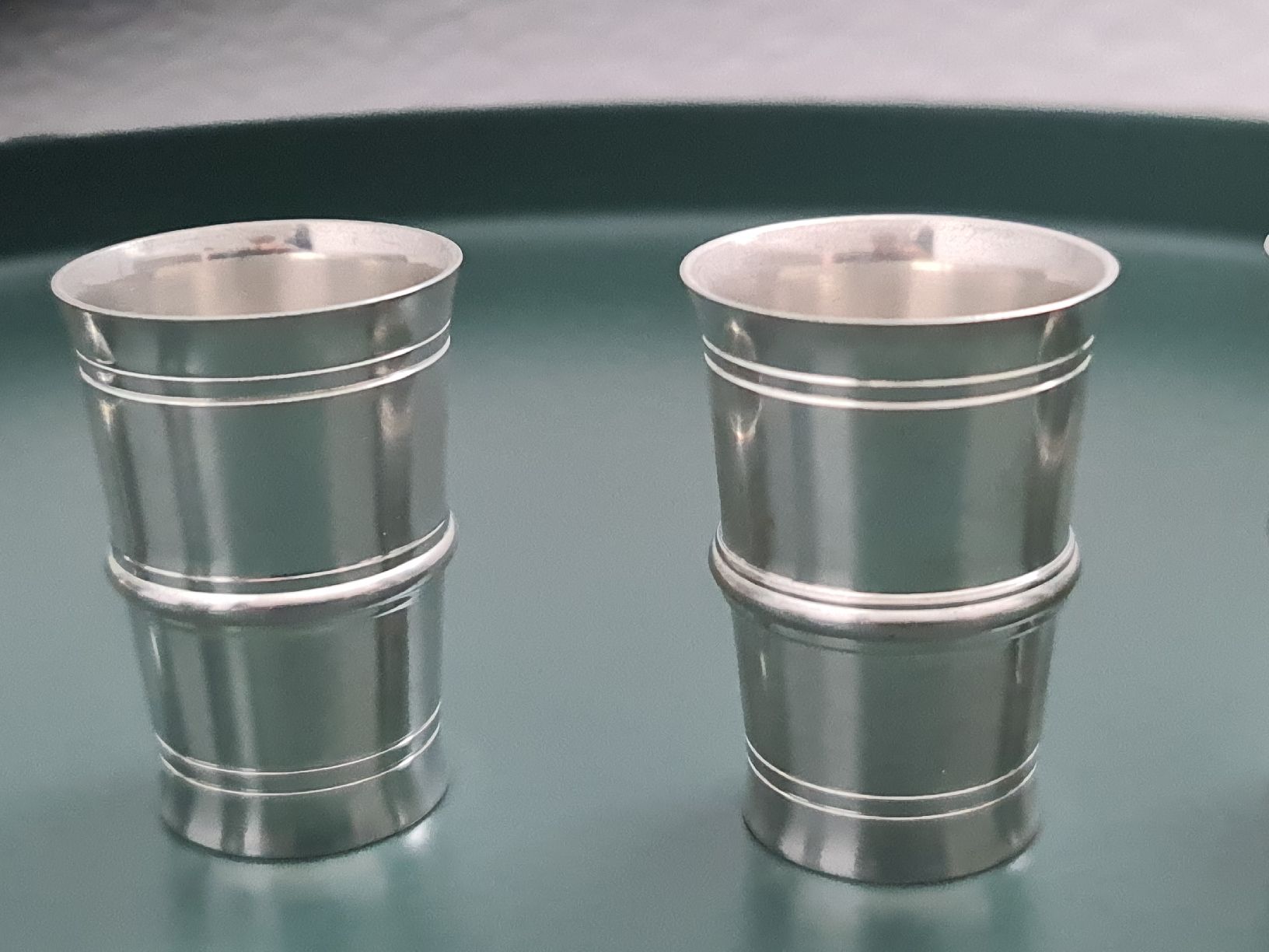 Altre raccolte & rarità: 5 schöne Zinnbecher, auch Versand möglich – Nuovo (secondo la descrizione) da Neuenhof venduto da summer_25 3