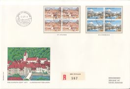 SBK 589 - 590 im 4er-Block FDC Grossbrief