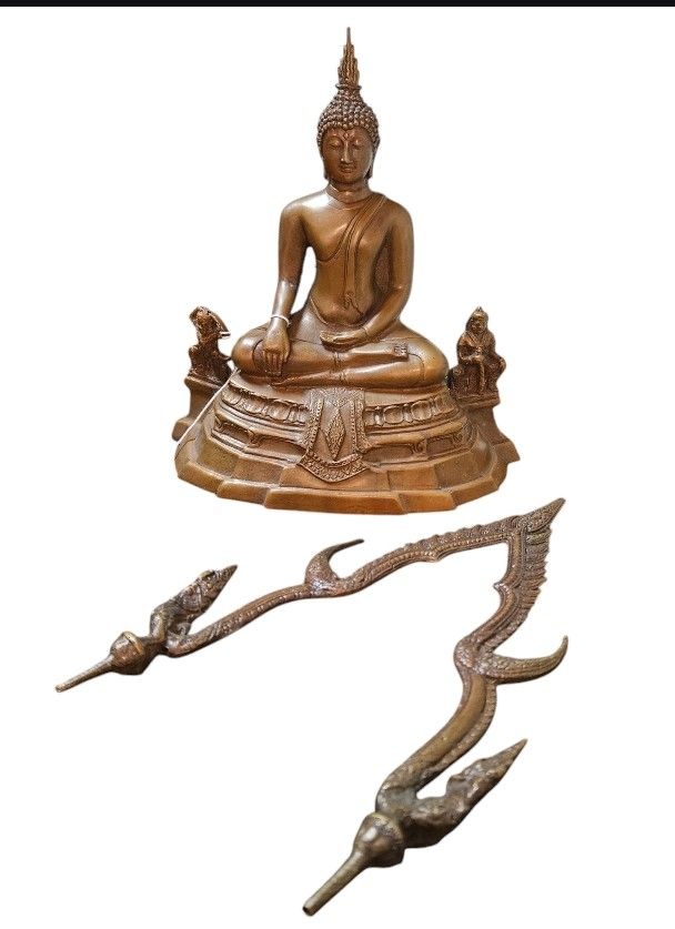 Statuette: Boudha Thai en bronze ancien – Usato da Vernier venduto da 19pigments 3