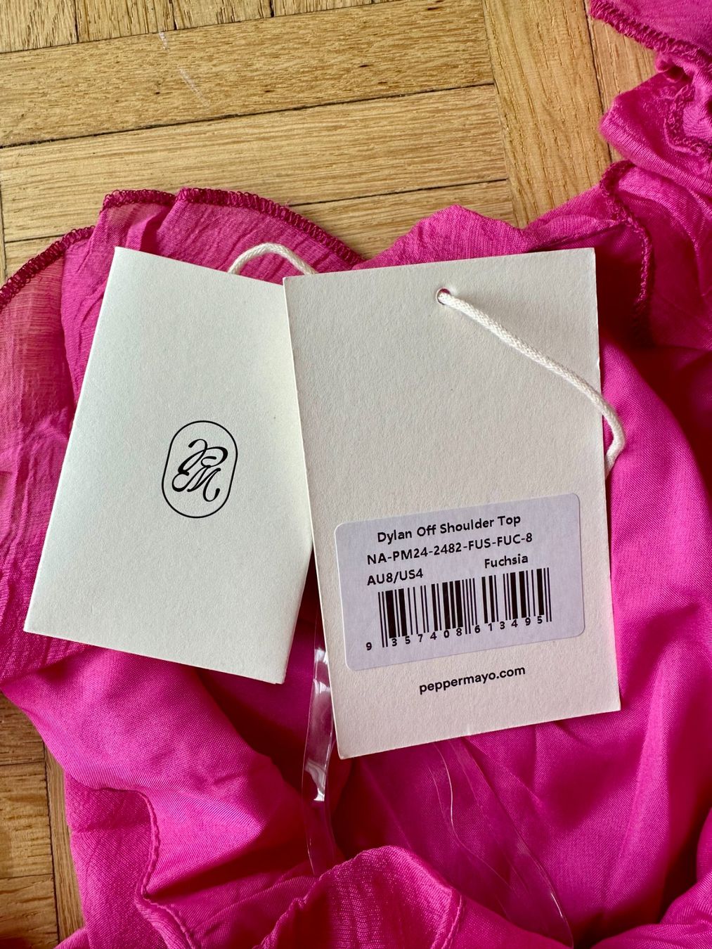 Top: Top bardot fuchsia Peppermayo – Nuovo (secondo la descrizione) da Erlenbach ZH venduto da emm_ljz8 3