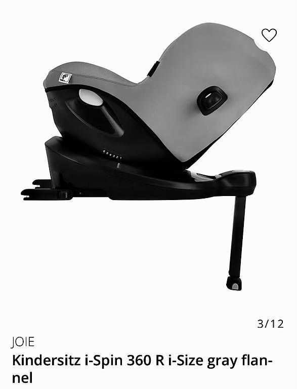 Seggiolini per auto: Seggiolone auto Joie 360 spin – Usato da Tenero venduto da chi_7y8t 2