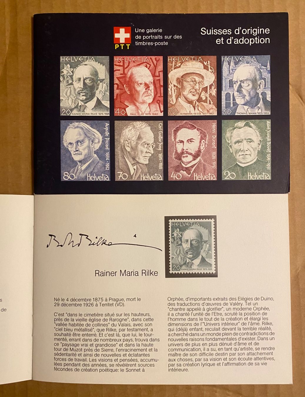 Alle Briefmarken: 1 PTT Souvenir-Heftchen Nr. 2 b ** FR – Gebraucht aus Schnottwil von Chasarmar