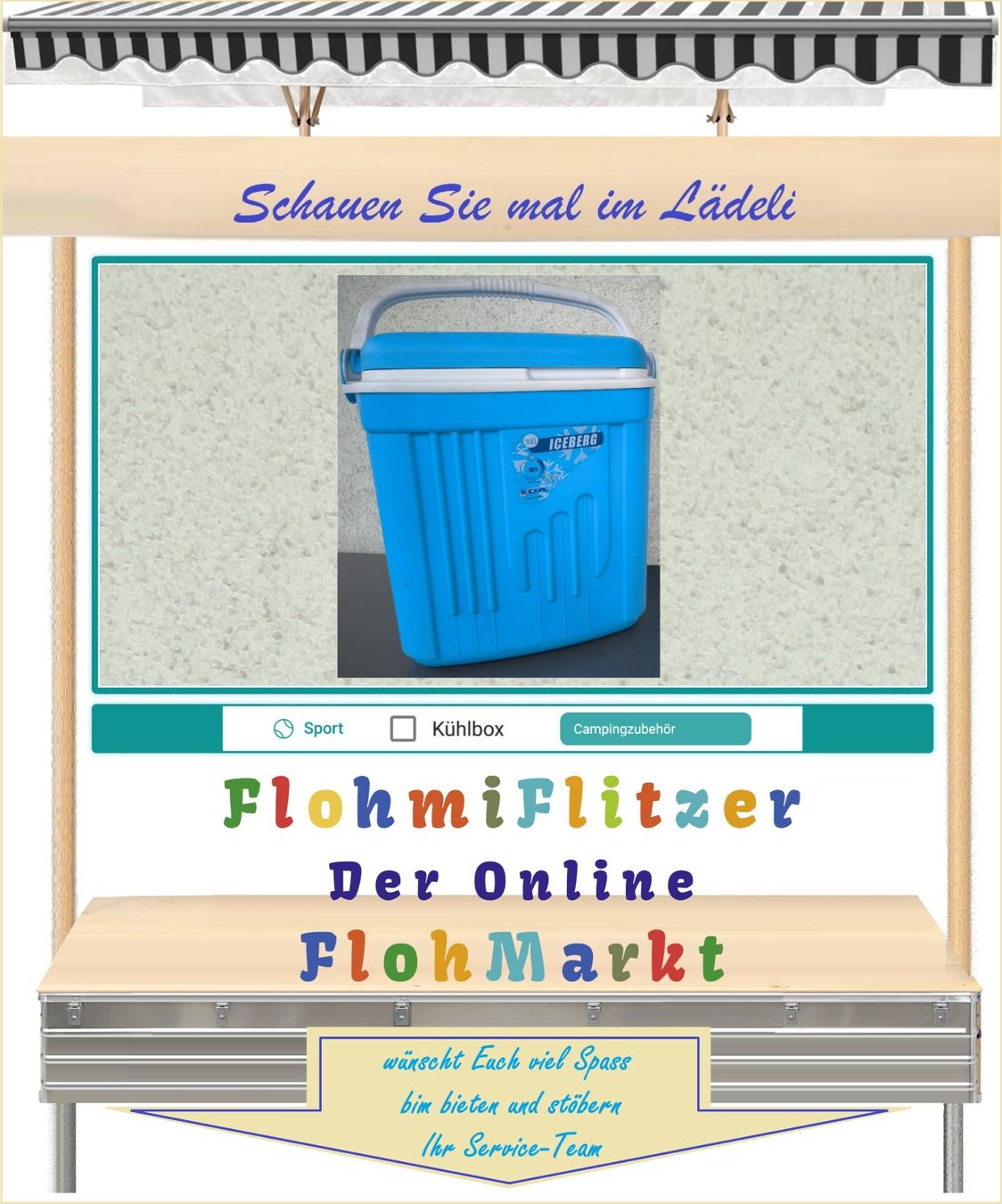 Kühlschränke & Kühlen: EDA ICEBERG 20L Kühlbox in blau/weiss – Gebraucht aus Münchwilen TG von FLOHMIFLITZER