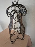 Weinregal aus Metall und Rattan, für 6 Flaschen 🍷🍷🍷