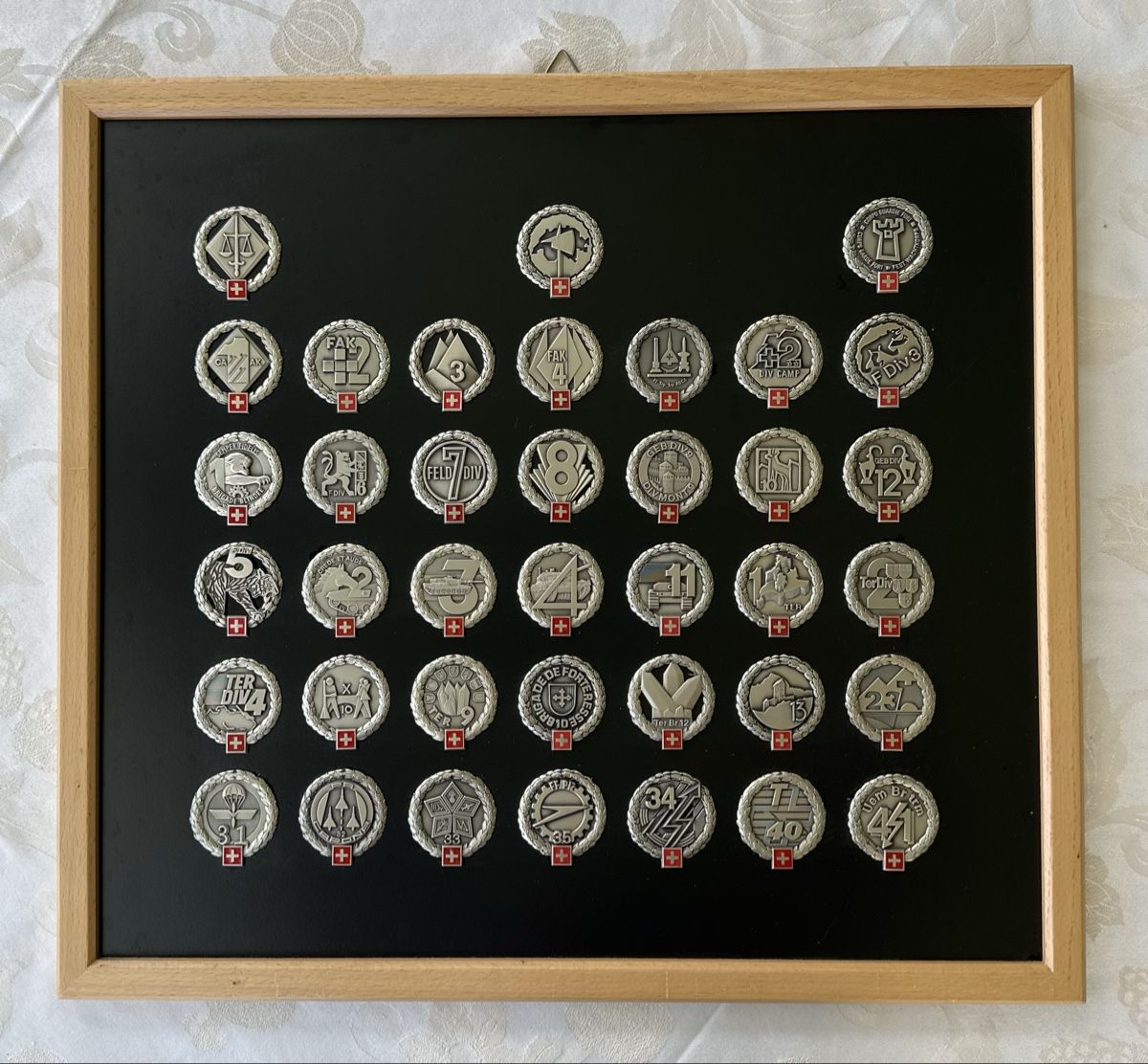 Broschen & Nadeln: Alle Embleme Schweizer Armee 68 gemäss Bild – Gebraucht aus Toffen von Bazzolino