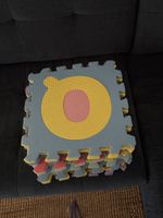 Puzzlematten Spielmatten Bausteine 6 Stück bunt guter Zustan
