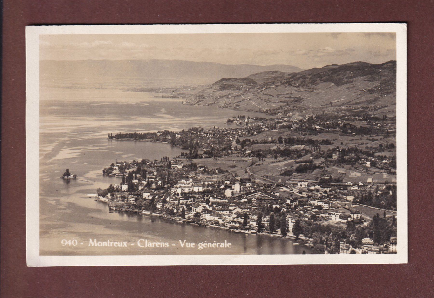 Cartoline postali: MONTREUX - Clarens - 1929 – Usato da Pully venduto da nicecards