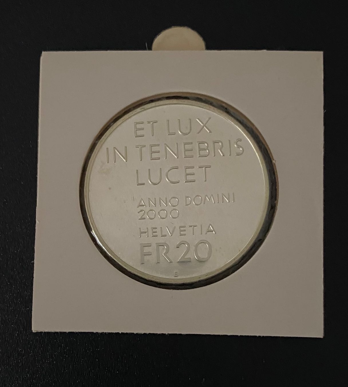 Alle Münzen: 20 francs 2000 Arg. – Neu (gemäss Beschreibung) aus Genève von Mar7319 1