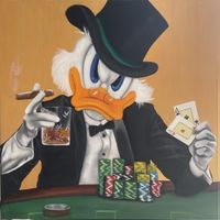 Dagobert / Scrooge beim Blackjack gewinnen