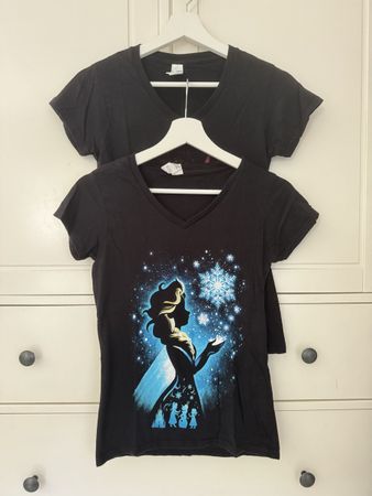 Frozen T-Shirts Bundle: Elsa & Anna, autumn & winter, Black