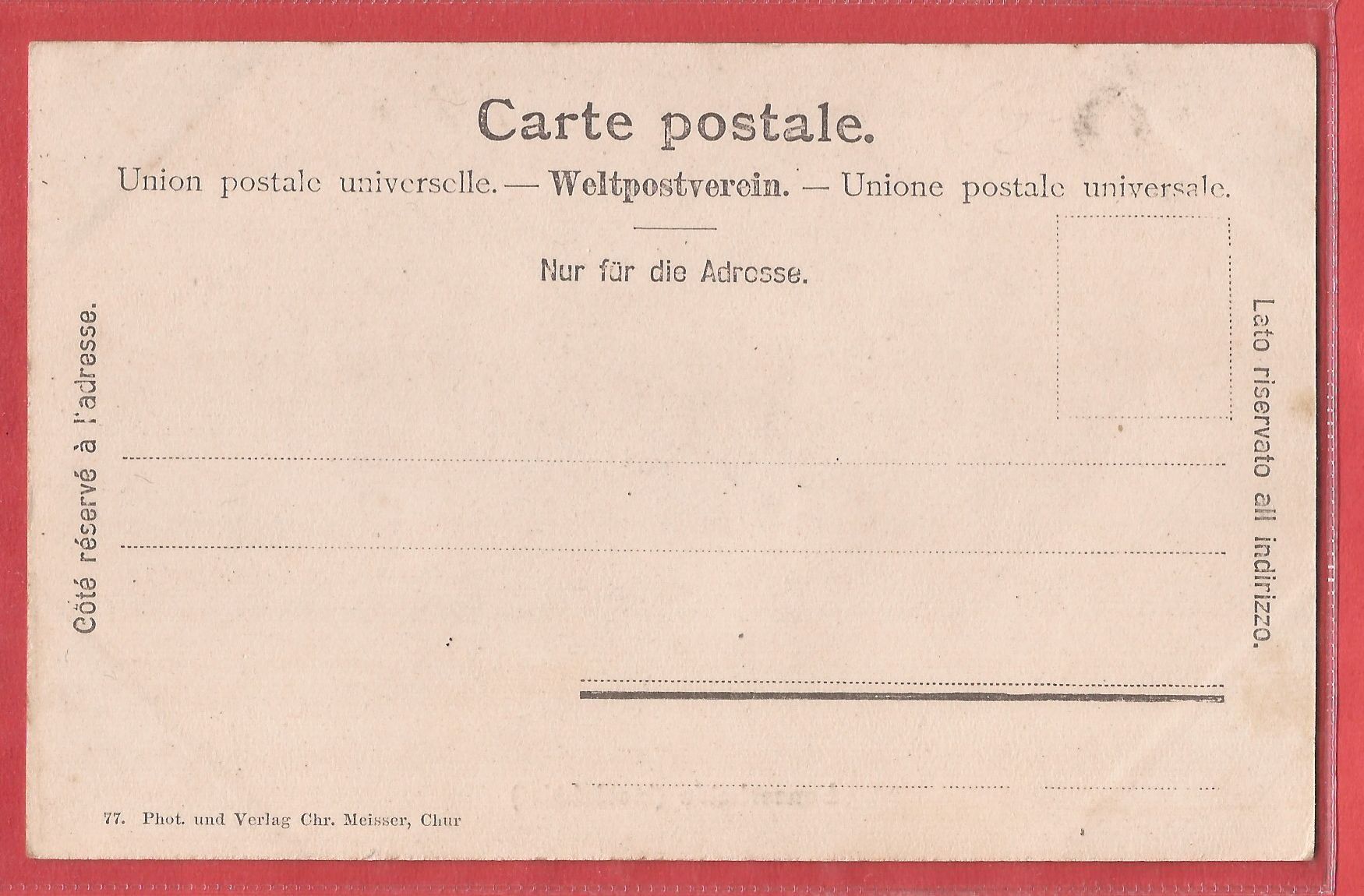Cartes postales: Lenzerheide - Inselchalet - ca. 1905 – D'occasion à Fislisbach par Porano 1