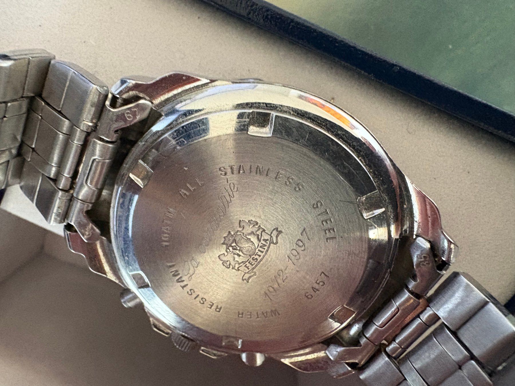 Festina Orologi: Festina Chronograph avec sa boîte et manuel instructions – Usato da Petit-lancy venduto da Jototti 2