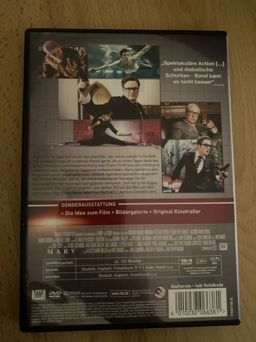 Tutti i DVDs: DVD - Kingsman – Nuovo (secondo la descrizione) da Oberengstringen venduto da Rogi9698 1