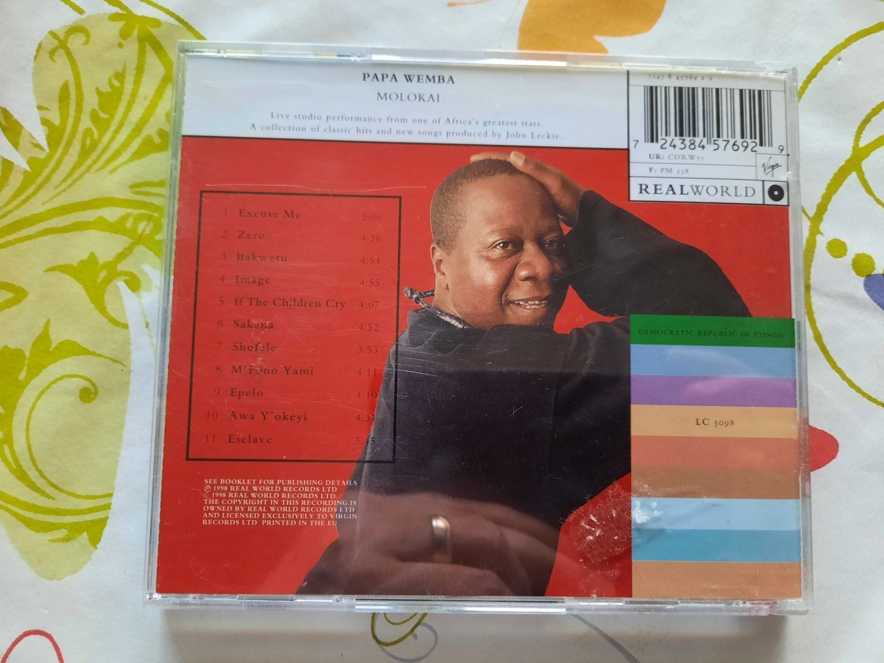 CD: CD Papa Wemba - Molokai – Usato da Pully venduto da bro_n52j 2