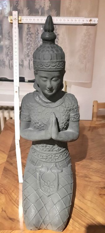 4 Buddha-Statuen Aus Sandstein – Niedliche Mönch-Figuren Für Home, Garten, Aquarium & Feng Shui Deko