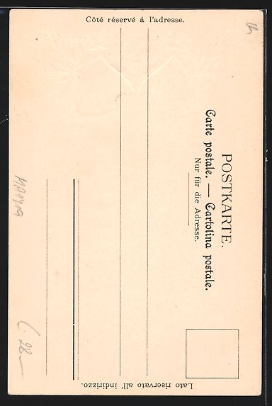 Ansichtskarten: Litho Unterseen /Interlaken, Wohnhäuser – Gebraucht aus Berlin von bartko-reher 1