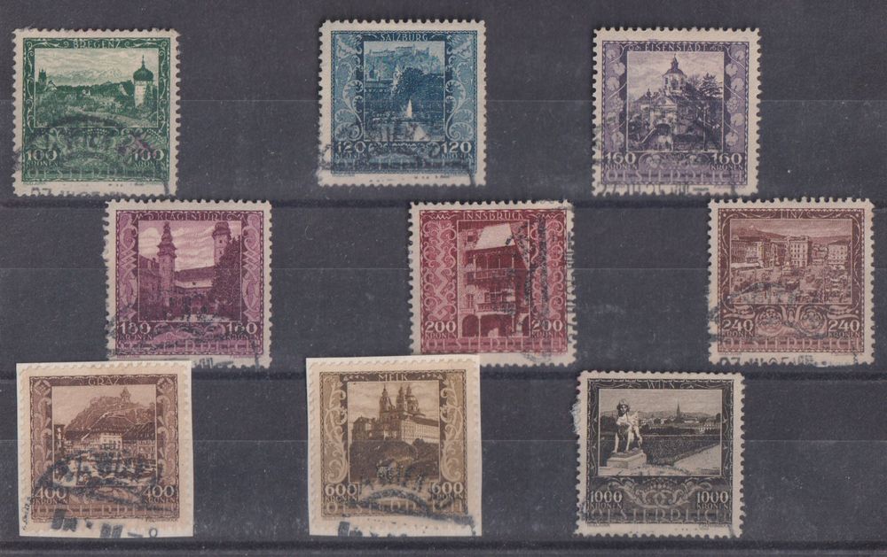 Österreich 1923 Serie Landeshauptstädte Kaufen auf Ricardo