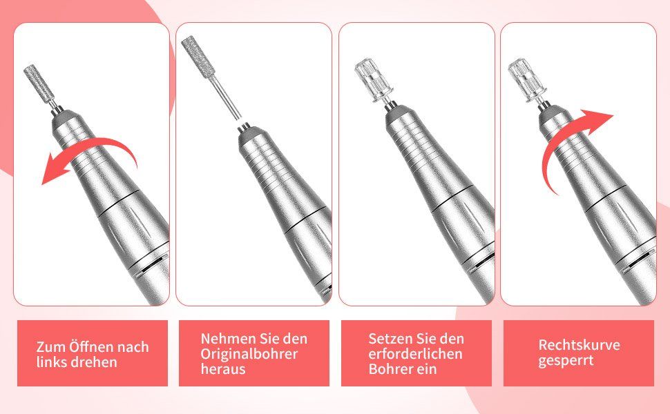 Manicure: Elektrische Nagelfräser mit Pedale – Nuovo e nell'imballaggio originale da Châtelaine venduto da topshop.switzerland 5
