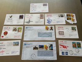 LOT EXCEPTIONNEL d'enveloppes timbrées - AFRIQUE / ASIE