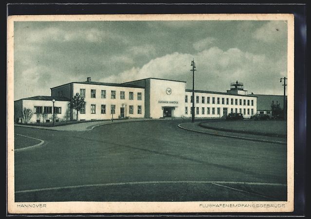 Ansichtskarten: Hannover, Flughafenempfangsgebäude mit  – Gebraucht aus Berlin von bartko-reher
